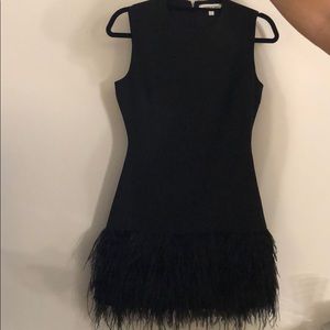 Elizabeth and James Feather Cocktail Dress
